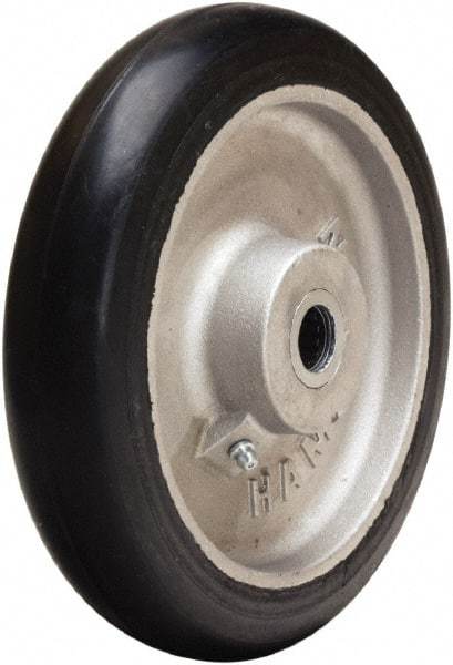 Hamilton - 8 Inch Diameter x 1-5/8 Inch Wide, Rubber on Aluminum Caster Wheel - 350 Lb. Capacity, 2-1/4 Inch Hub Length, 3/4 Inch Axle Diameter, Straight Roller Bearing - Makers Industrial Supply