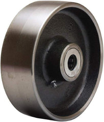 Hamilton - 6 Inch Diameter x 2 Inch Wide, Forged Steel Caster Wheel - 2,000 Lb. Capacity, 2-1/4 Inch Hub Length, 1 Inch Axle Diameter, Straight Roller Bearing - Makers Industrial Supply