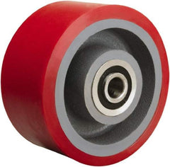 Hamilton - 6 Inch Diameter x 3 Inch Wide, Polyurethane on Cast Iron Caster Wheel - 2,600 Lb. Capacity, 3-1/4 Inch Hub Length, 1-1/4 Inch Axle Diameter, Tapered Roller Bearing - Makers Industrial Supply