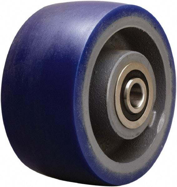 Hamilton - 6 Inch Diameter x 3 Inch Wide, Polyurethane on Cast Iron Caster Wheel - 1,800 Lb. Capacity, 3-1/4 Inch Hub Length, 3/4 Inch Axle Diameter, Tapered Roller Bearing - Makers Industrial Supply