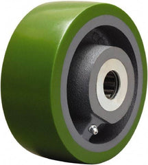 Hamilton - 6 Inch Diameter x 2-1/2 Inch Wide, Polyurethane on Cast Iron Caster Wheel - 1,600 Lb. Capacity, 3-1/4 Inch Hub Length, 1 Inch Axle Diameter, Tapered Roller Bearing - Makers Industrial Supply