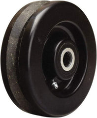 Hamilton - 6 Inch Diameter x 2 Inch Wide, Phenolic Caster Wheel - 750 Lb. Capacity, 2-3/16 Inch Hub Length, 3/4 Inch Axle Diameter, Straight Roller Bearing - Makers Industrial Supply