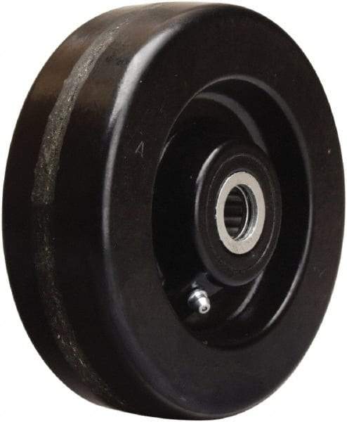 Hamilton - 6 Inch Diameter x 2 Inch Wide, Phenolic Caster Wheel - 1,200 Lb. Capacity, 2-3/16 Inch Hub Length, 1 Inch Axle Diameter, Straight Roller Bearing - Makers Industrial Supply