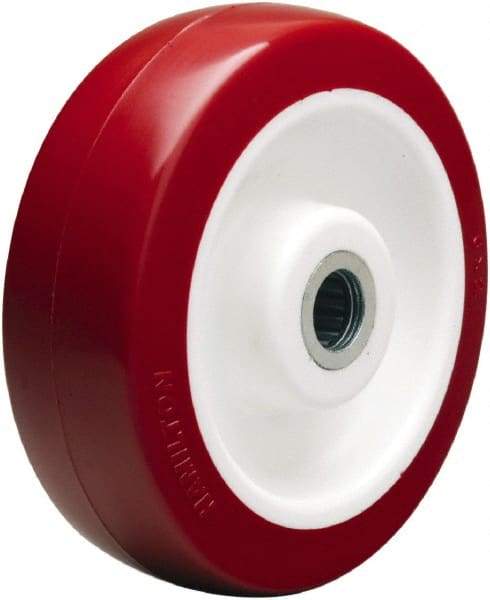 Hamilton - 6 Inch Diameter x 2 Inch Wide, Polyurethane on Polypropylene Caster Wheel - 1,100 Lb. Capacity, 2-3/16 Inch Hub Length, 5/8 Inch Axle Diameter, Straight Roller Bearing - Makers Industrial Supply