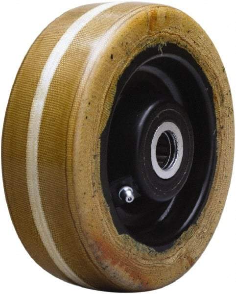 Hamilton - 6 Inch Diameter x 2 Inch Wide, Phenolic Caster Wheel - 1,500 Lb. Capacity, 2-3/16 Inch Hub Length, 3/4 Inch Axle Diameter, Straight Roller Bearing - Makers Industrial Supply