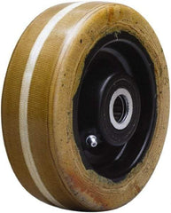 Hamilton - 6 Inch Diameter x 2 Inch Wide, Phenolic Caster Wheel - 1,500 Lb. Capacity, 2-3/16 Inch Hub Length, 1-3/16 Inch Axle Diameter, Plain Bore Bearing - Makers Industrial Supply