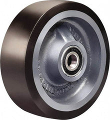 Hamilton - 6 Inch Diameter x 2 Inch Wide, Polyurethane on Cast Iron Caster Wheel - 1,560 Lb. Capacity, 2-1/4 Inch Hub Length, 1/2 Inch Axle Diameter, Sealed Precision Ball Bearing - Makers Industrial Supply