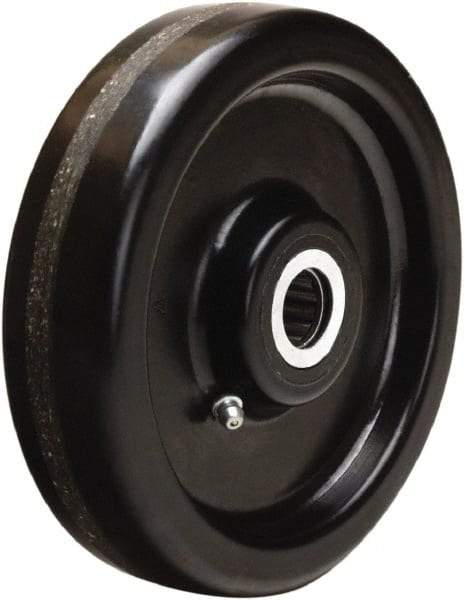 Hamilton - 6 Inch Diameter x 1-1/2 Inch Wide, Phenolic Caster Wheel - 800 Lb. Capacity, 1-5/8 Inch Hub Length, 5/8 Inch Axle Diameter, Straight Roller Bearing - Makers Industrial Supply