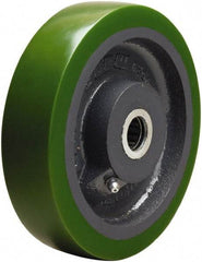 Hamilton - 6 Inch Diameter x 1-1/2 Inch Wide, Polyurethane on Cast Iron Caster Wheel - 850 Lb. Capacity, 1-3/4 Inch Hub Length, 3/4 Inch Axle Diameter, Straight Roller Bearing - Makers Industrial Supply