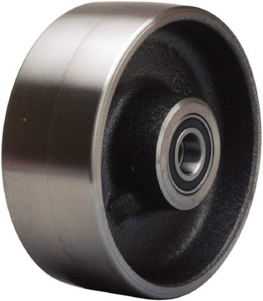 Hamilton - 5 Inch Diameter x 2 Inch Wide, Forged Steel Caster Wheel - 2,000 Lb. Capacity, 2-1/4 Inch Hub Length, 1/2 Inch Axle Diameter, Precision Ball Bearing - Makers Industrial Supply