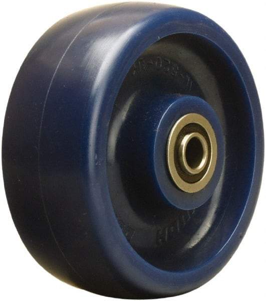 Hamilton - 5 Inch Diameter x 2 Inch Wide, Polyurethane Caster Wheel - 900 Lb. Capacity, 2-7/16 Inch Hub Length, 1/2 Inch Axle Diameter, Sealed Precision Ball Bearing - Makers Industrial Supply