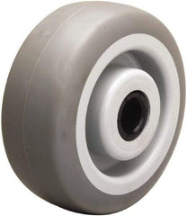 Hamilton - 5 Inch Diameter x 2 Inch Wide, Rubber on Thermoplastic Caster Wheel - 350 Lb. Capacity, 2-3/16 Inch Hub Length, 3/4 Inch Axle Diameter, Delrin Bearing - Makers Industrial Supply