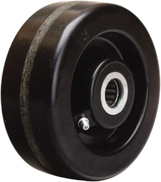 Hamilton - 5 Inch Diameter x 2 Inch Wide, Phenolic Caster Wheel - 1,000 Lb. Capacity, 2-3/16 Inch Hub Length, 1 Inch Axle Diameter, Straight Roller Bearing - Makers Industrial Supply