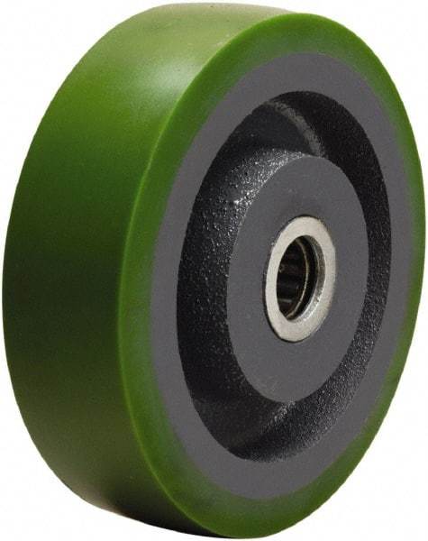 Hamilton - 5 Inch Diameter x 1-1/2 Inch Wide, Polyurethane on Cast Iron Caster Wheel - 700 Lb. Capacity, 1-7/8 Inch Hub Length, 1/2 Inch Axle Diameter, Sealed Precision Ball Bearing - Makers Industrial Supply