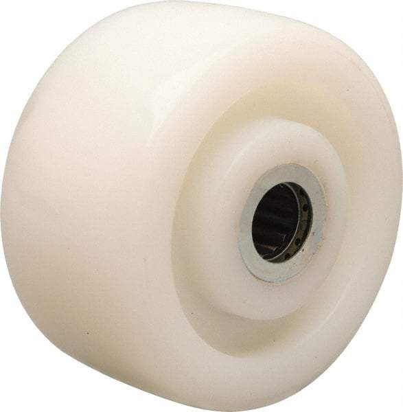 Hamilton - 4 Inch Diameter x 2 Inch Wide, Nylon Caster Wheel - 800 Lb. Capacity, 2-3/16 Inch Hub Length, 5/8 Inch Axle Diameter, Straight Roller Bearing - Makers Industrial Supply