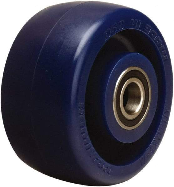 Hamilton - 4 Inch Diameter x 2 Inch Wide, Polyurethane Caster Wheel - 750 Lb. Capacity, 2-7/16 Inch Hub Length, 1/2 Inch Axle Diameter, Sealed Precision Ball Bearing - Makers Industrial Supply