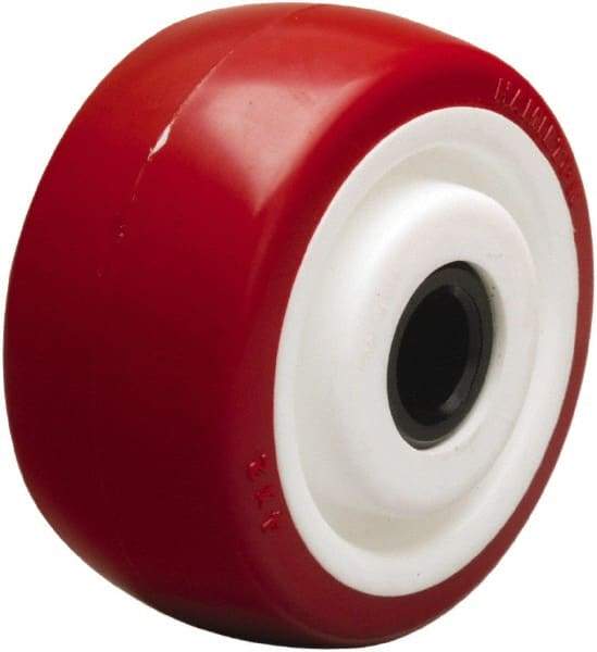 Hamilton - 4 Inch Diameter x 2 Inch Wide, Polyurethane on Polypropylene Caster Wheel - 750 Lb. Capacity, 2-3/16 Inch Hub Length, 3/4 Inch Axle Diameter, Delrin Bearing - Makers Industrial Supply