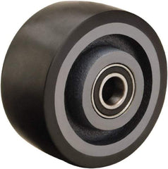 Hamilton - 4 Inch Diameter x 2 Inch Wide, Polyurethane on Cast Iron Caster Wheel - 975 Lb. Capacity, 2-1/4 Inch Hub Length, 1/2 Inch Axle Diameter, Sealed Precision Ball Bearing - Makers Industrial Supply