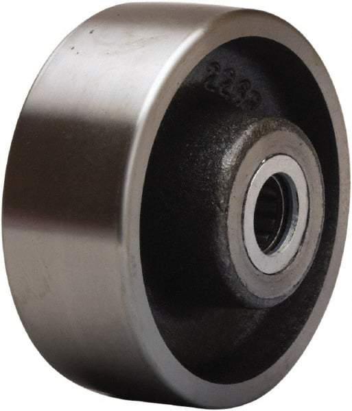 Hamilton - 4 Inch Diameter x 1-1/2 Inch Wide, Forged Steel Caster Wheel - 1,400 Lb. Capacity, 2-1/4 Inch Hub Length, 1/2 Inch Axle Diameter, Straight Roller Bearing - Makers Industrial Supply