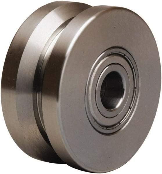 Hamilton - 3 Inch Diameter x 1-3/8 Inch Wide, Stainless Steel Caster Wheel - 450 Lb. Capacity, 1-5/8 Inch Hub Length, 1/2 Inch Axle Diameter, Stainless Steel Precision Ball Bearing - Makers Industrial Supply