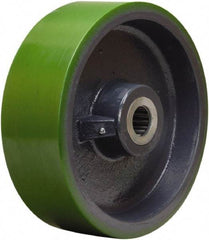 Hamilton - 12 Inch Diameter x 4 Inch Wide, Polyurethane on Cast Iron Caster Wheel - 4,800 Lb. Capacity, 4-1/4 Inch Hub Length, 2-3/16 Inch Axle Diameter, Plain Bore Bearing - Makers Industrial Supply