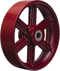 Hamilton - 16 Inch Diameter x 5 Inch Wide, Cast Iron Caster Wheel - 6,500 Lb. Capacity, 5-1/4 Inch Hub Length, 1-1/2 Inch Axle Diameter, Tapered Roller Bearing - Makers Industrial Supply