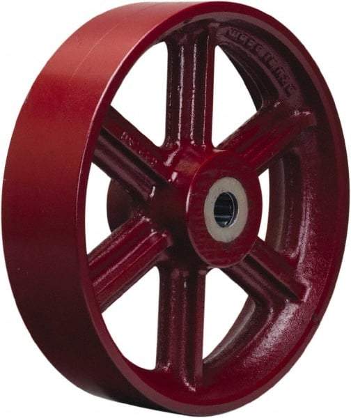 Hamilton - 14 Inch Diameter x 3 Inch Wide, Cast Iron Caster Wheel - 2,500 Lb. Capacity, 3-1/4 Inch Hub Length, 1 Inch Axle Diameter, Tapered Roller Bearing - Makers Industrial Supply