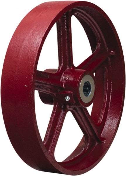 Hamilton - 12 Inch Diameter x 2-1/2 Inch Wide, Cast Iron Caster Wheel - 1,200 Lb. Capacity, 3-1/4 Inch Hub Length, 1-15/16 Inch Axle Diameter, Plain Bore Bearing - Makers Industrial Supply