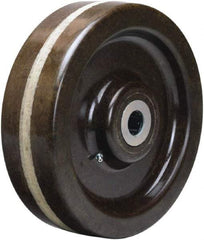 Hamilton - 12 Inch Diameter x 3 Inch Wide, Phenolic Caster Wheel - 3,500 Lb. Capacity, 3-1/4 Inch Hub Length, 1-1/4 Inch Axle Diameter, Straight Roller Bearing - Makers Industrial Supply