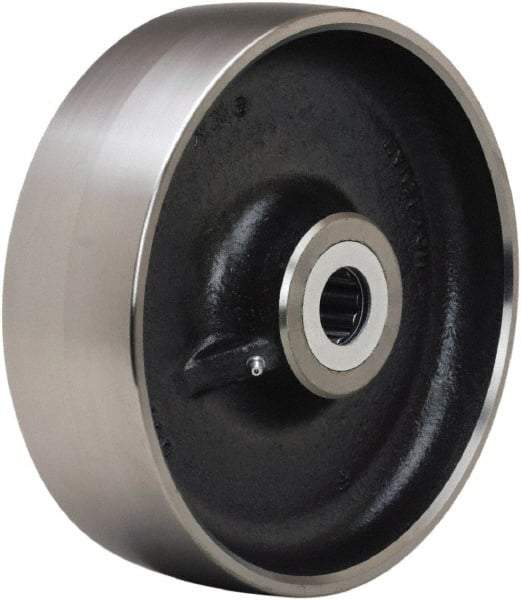 Hamilton - 10 Inch Diameter x 3 Inch Wide, Forged Steel Caster Wheel - 5,500 Lb. Capacity, 3-1/4 Inch Hub Length, 1 Inch Axle Diameter, Straight Roller Bearing - Makers Industrial Supply