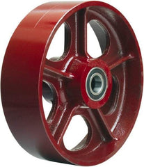 Hamilton - 10 Inch Diameter x 2-1/2 Inch Wide, Cast Iron Caster Wheel - 2,500 Lb. Capacity, 3-1/4 Inch Hub Length, 3/4 Inch Axle Diameter, Precision Ball Bearing - Makers Industrial Supply