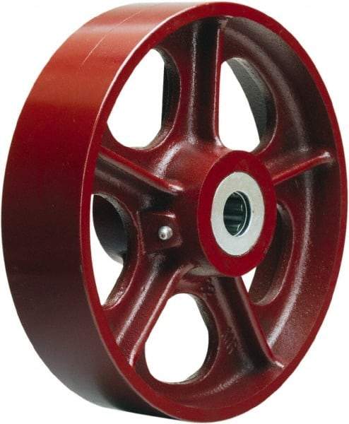 Hamilton - 10 Inch Diameter x 2-1/2 Inch Wide, Cast Iron Caster Wheel - 2,500 Lb. Capacity, 3-1/4 Inch Hub Length, 1-1/4 Inch Axle Diameter, Tapered Roller Bearing - Makers Industrial Supply