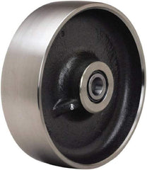 Hamilton - 10 Inch Diameter x 3 Inch Wide, Forged Steel Caster Wheel - 6,500 Lb. Capacity, 3-1/4 Inch Hub Length, 2-3/16 Inch Axle Diameter, Plain Bore Bearing - Makers Industrial Supply