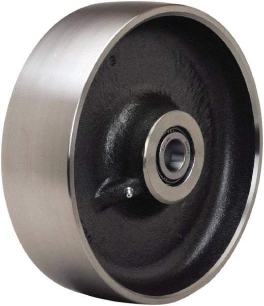 Hamilton - 10 Inch Diameter x 3 Inch Wide, Forged Steel Caster Wheel - 6,500 Lb. Capacity, 3-1/4 Inch Hub Length, 3/4 Inch Axle Diameter, Tapered Roller Bearing - Makers Industrial Supply