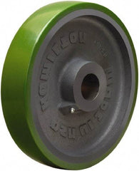 Hamilton - 12 Inch Diameter x 2-1/2 Inch Wide, Polyurethane on Cast Iron Caster Wheel - 2,800 Lb. Capacity, 3-1/4 Inch Hub Length, 2-3/16 Inch Axle Diameter, Plain Bore Bearing - Makers Industrial Supply