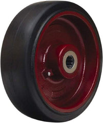 Hamilton - 12 Inch Diameter x 4 Inch Wide, Rubber on Cast Iron Caster Wheel - 2,050 Lb. Capacity, 4-1/4 Inch Hub Length, 1-1/4 Inch Axle Diameter, Tapered Roller Bearing - Makers Industrial Supply