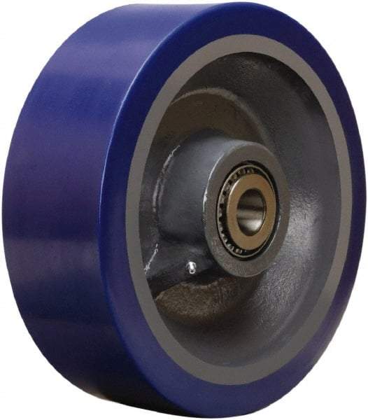 Hamilton - 12 Inch Diameter x 4 Inch Wide, Polyurethane on Forged Steel Caster Wheel - 6,000 Lb. Capacity, 4-1/4 Inch Hub Length, 1-1/4 Inch Axle Diameter, Tapered Roller Bearing - Makers Industrial Supply