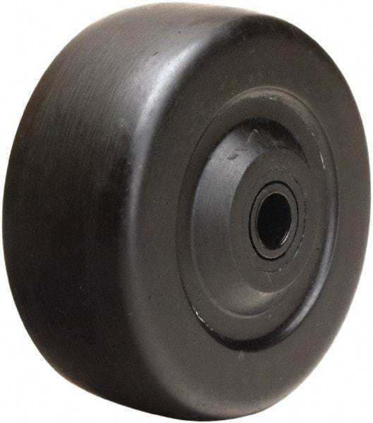 Hamilton - 3 Inch Diameter x 1-1/4 Inch Wide, Soft Rubber Caster Wheel - 125 Lb. Capacity, 1-7/16 Inch Hub Length, 3/8 Inch Axle Diameter, Self-Lube Bearing - Makers Industrial Supply