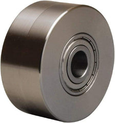 Hamilton - 3 Inch Diameter x 1-3/8 Inch Wide, Stainless Steel Caster Wheel - 450 Lb. Capacity, 1-5/8 Inch Hub Length, 1/2 Inch Axle Diameter, Stainless Steel Precision Ball Bearing - Makers Industrial Supply