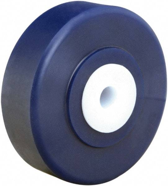 Hamilton - 4 Inch Diameter x 1-1/4 Inch Wide, Polyurethane Caster Wheel - 500 Lb. Capacity, 1-3/8 Inch Hub Length, 5/8 Inch Axle Diameter, Straight Roller Bearing - Makers Industrial Supply