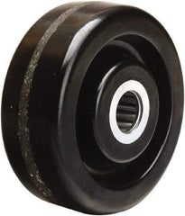 Hamilton - 4 Inch Diameter x 1-1/2 Inch Wide, Phenolic Caster Wheel - 600 Lb. Capacity, 1-5/8 Inch Hub Length, 1/2 Inch Axle Diameter, Straight Roller Bearing - Makers Industrial Supply