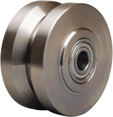 Hamilton - 4 Inch Diameter x 2 Inch Wide, Stainless Steel Caster Wheel - 850 Lb. Capacity, 2-1/2 Inch Hub Length, 1/2 Inch Axle Diameter, Stainless Steel Precision Ball Bearing - Makers Industrial Supply