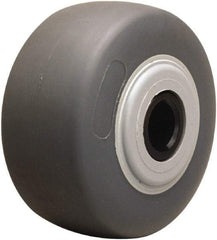 Hamilton - 4 Inch Diameter x 2 Inch Wide, Rubber on Thermoplastic Caster Wheel - 300 Lb. Capacity, 2-3/16 Inch Hub Length, 5/8 Inch Axle Diameter, Straight Roller Bearing - Makers Industrial Supply