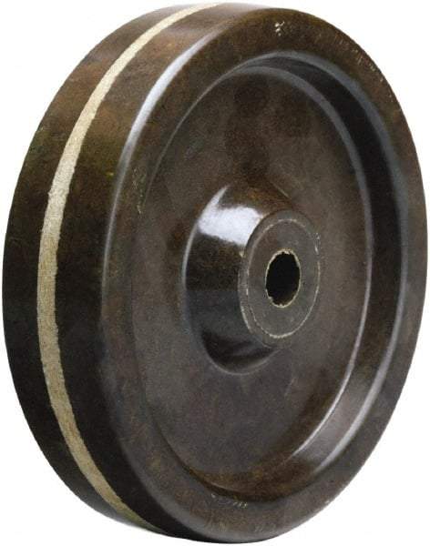 Hamilton - 5 Inch Diameter x 1-1/4 Inch Wide, Phenolic Caster Wheel - 300 Lb. Capacity, 1-3/8 Inch Hub Length, 5/8 Inch Axle Diameter, Straight Roller Bearing - Makers Industrial Supply