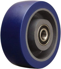 Hamilton - 5 Inch Diameter x 2 Inch Wide, Polyurethane on Cast Iron Caster Wheel - 840 Lb. Capacity, 2-1/2 Inch Hub Length, 1/2 Inch Axle Diameter, Sealed Precision Ball Bearing - Makers Industrial Supply