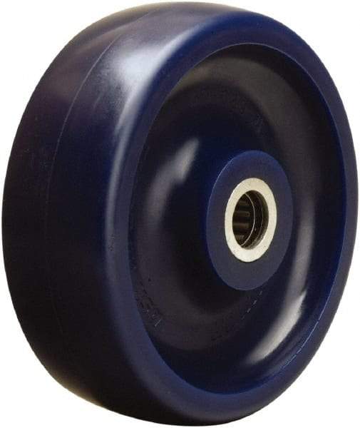 Hamilton - 6 Inch Diameter x 2 Inch Wide, Polyurethane Caster Wheel - 1,100 Lb. Capacity, 2-3/16 Inch Hub Length, 1/2 Inch Axle Diameter, Straight Roller Bearing - Makers Industrial Supply