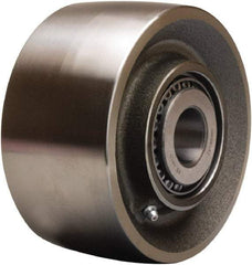 Hamilton - 6 Inch Diameter x 3 Inch Wide, Forged Steel Caster Wheel - 12,000 Lb. Capacity, 3-1/4 Inch Hub Length, 2-7/16 Inch Axle Diameter, Plain Bore Bearing - Makers Industrial Supply