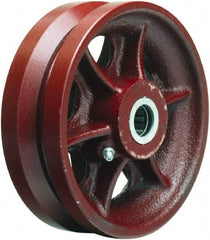 Hamilton - 6 Inch Diameter x 2 Inch Wide, Cast Iron Caster Wheel - 1,000 Lb. Capacity, 2-1/4 Inch Hub Length, 1-3/16 Inch Axle Diameter, Plain Bore Bearing - Makers Industrial Supply