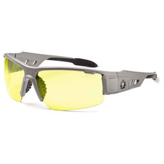 DAGR Yellow Lens Matte Gray Safety Glasses - Makers Industrial Supply