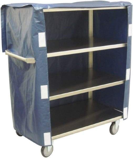 Jamco - 600 Lb Capacity, 36" Wide x 22" Long x 47" High Linen Cart - 4 Shelf, Stainless Steel, 4 Swivel Casters - Makers Industrial Supply